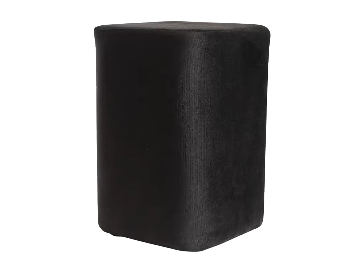 Taburetes Pequeños - Puff Laty Terciopelo - Negro