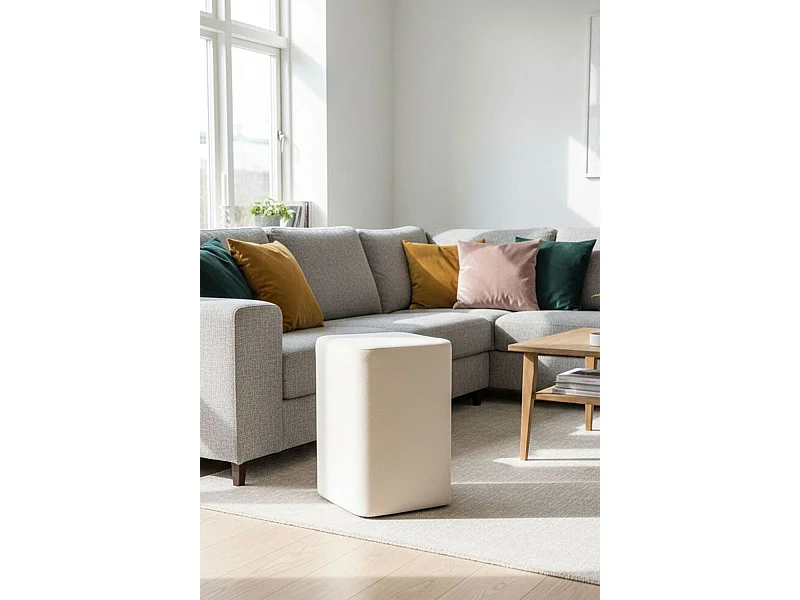 Taburetes Pequeños - Puff Laty Terciopelo - Beige