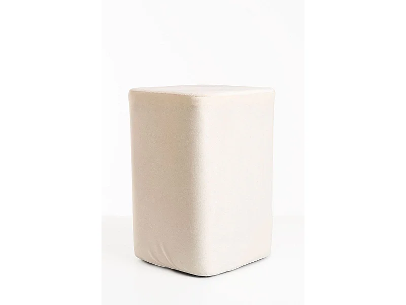 Taburetes Pequeños - Puff Laty Terciopelo - Beige