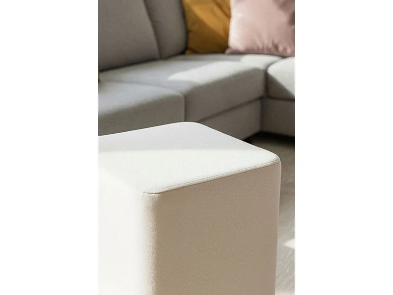 Taburetes Pequeños - Puff Laty Terciopelo - Beige