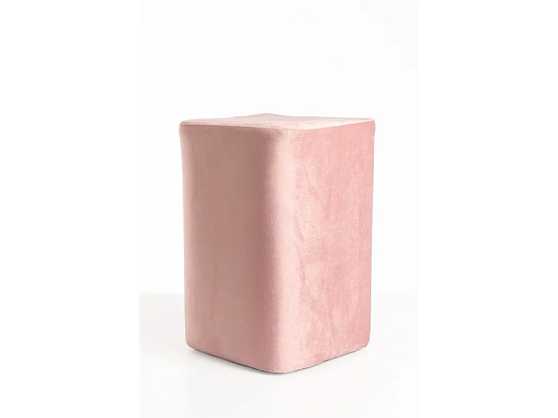 Taburetes Pequeños - Puff Laty Terciopelo - Rosa