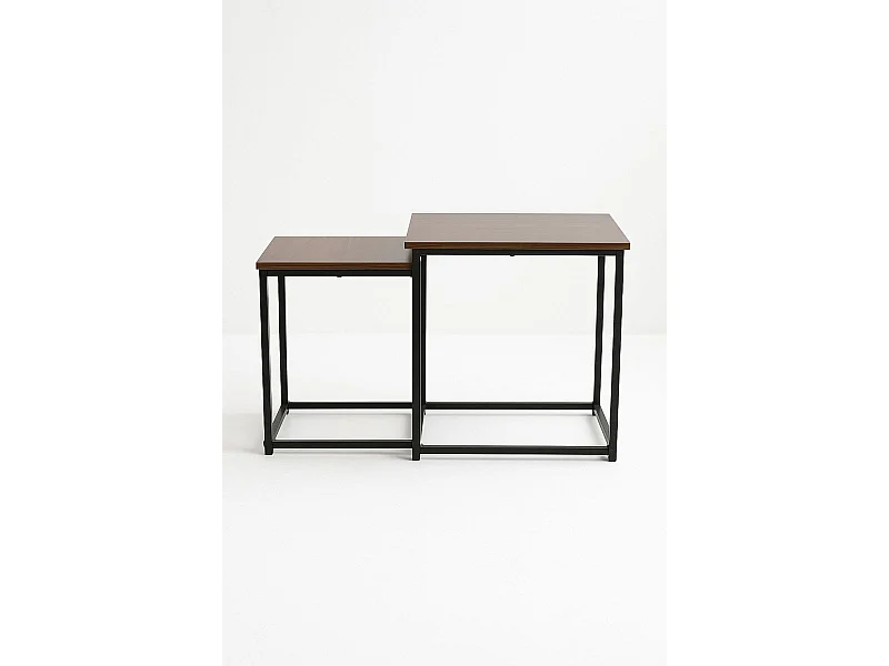 Mesas Auxiliares - Set 2 Mesas Centro Ceu - Marrón