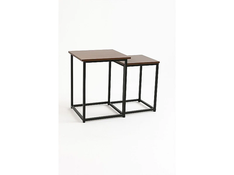 Mesas Auxiliares - Set 2 Mesas Centro Ceu - Marrón