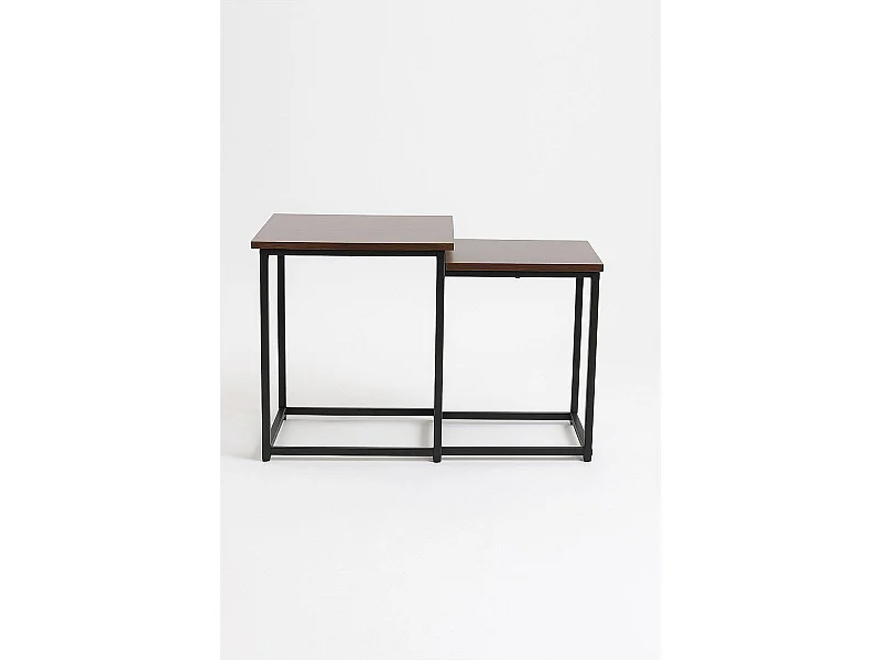 Mesas Auxiliares - Set 2 Mesas Centro Ceu - Marrón