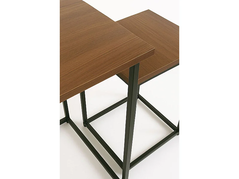 Mesas Auxiliares - Set 2 Mesas Centro Ceu - Marrón