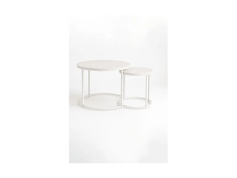 Mesas Auxiliares - Set 2 Mesas Centro Renty - Blanco