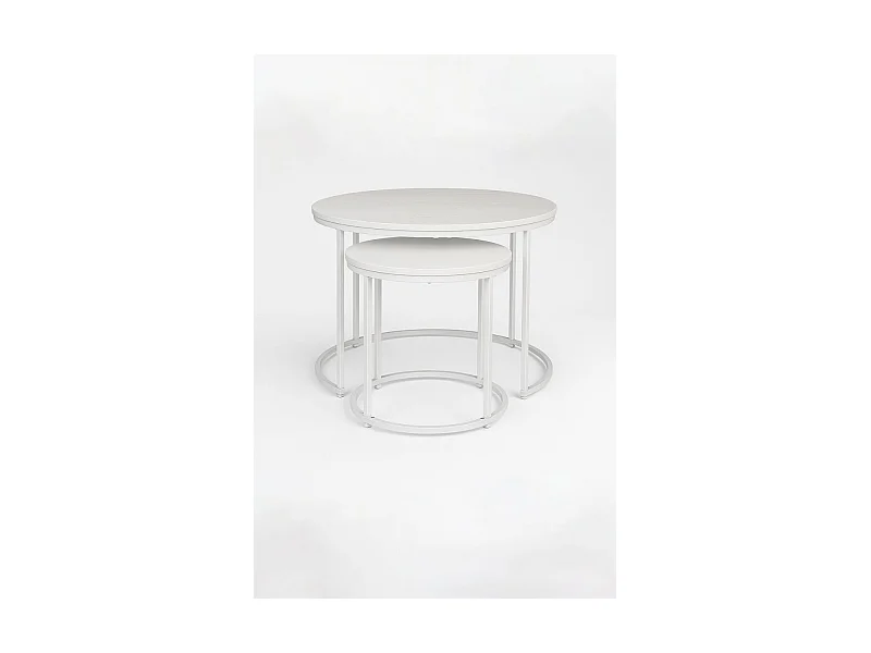 Mesas Auxiliares - Set 2 Mesas Centro Renty - Blanco