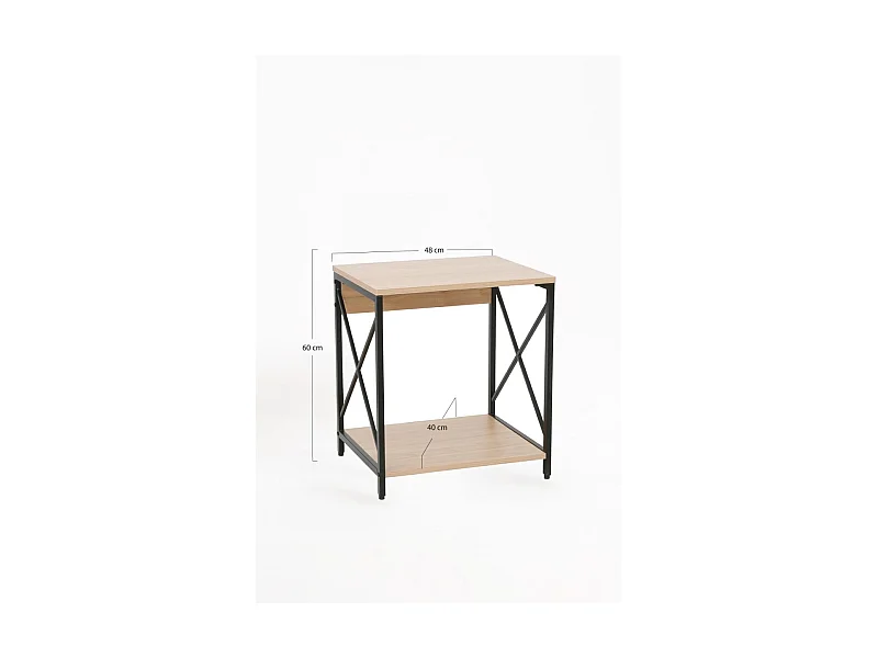 Mesas Auxiliares - Mesita de Noche Lesly - Negro