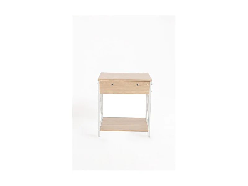 Mesas Auxiliares - Mesita de Noche Lesly - Blanco