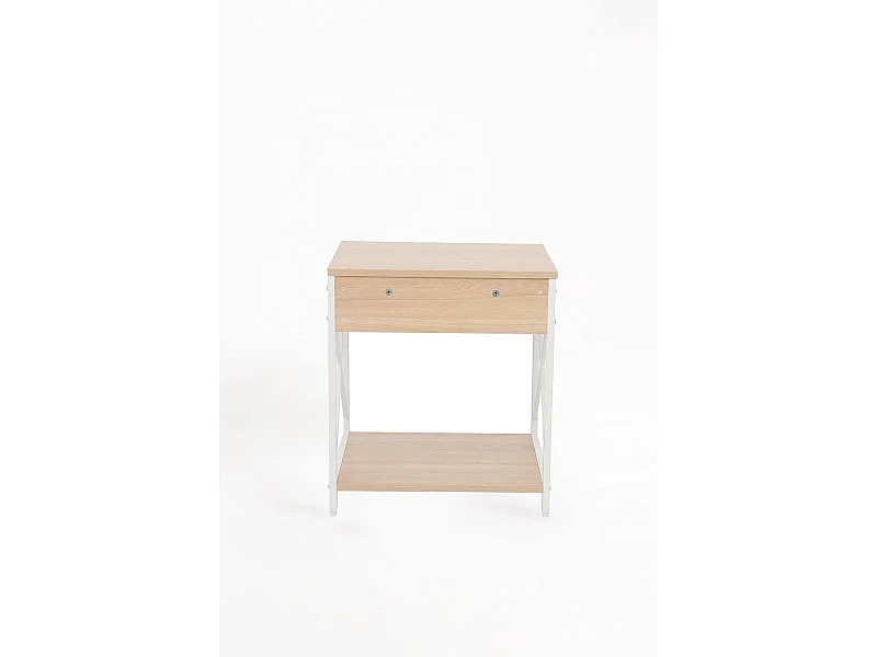 Mesas Auxiliares - Mesita de Noche Lesly - Blanco