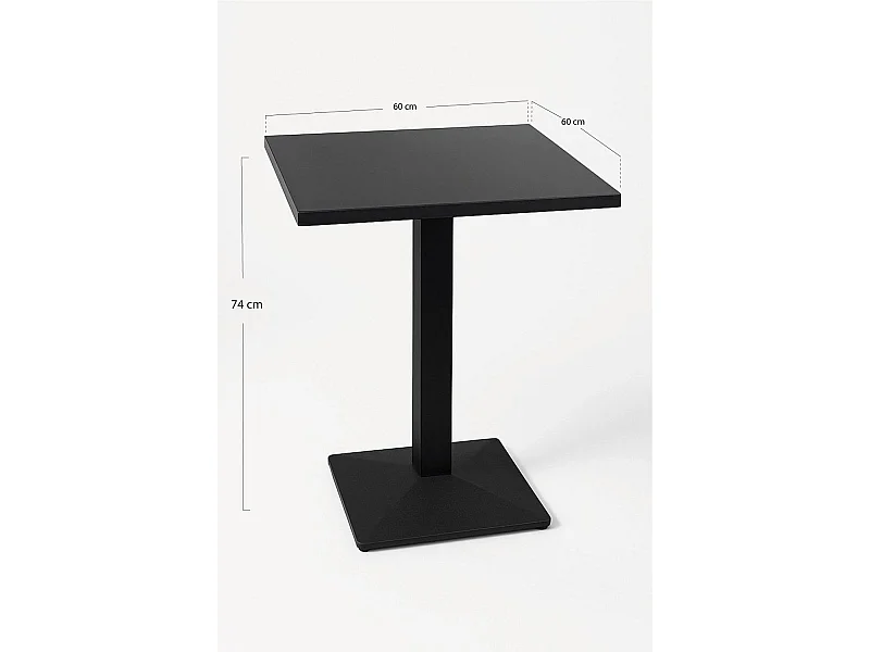 Mesas Bar - Mesa Kuat Black 60 cm - Negro