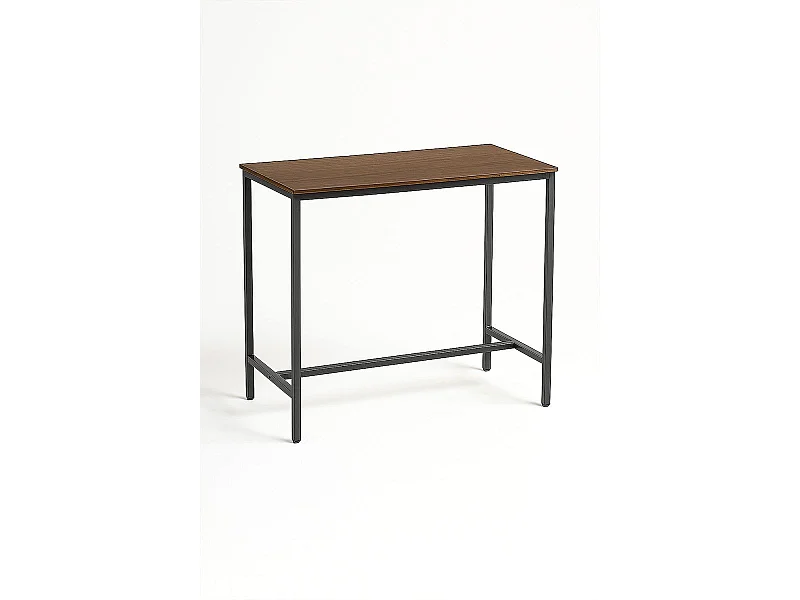 Mesas Bar - Mesa Biro Alta Rectangular - Madera oscura