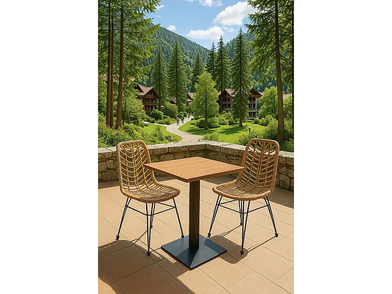 Mesas Auxiliares - Mesa Kale - Madera oscura