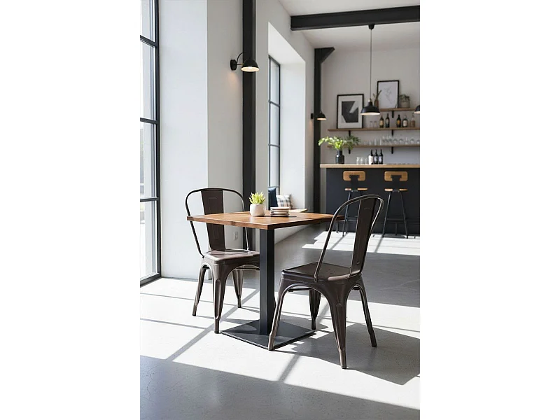 Mesas Bar - Mesa Kale - Madera oscura