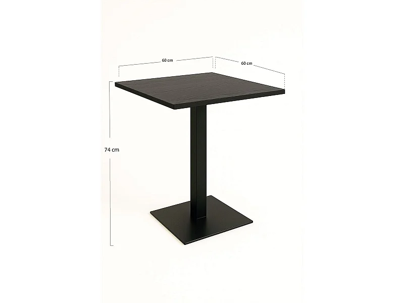 Mesas Bar - Mesa Kale 60cm - Negro