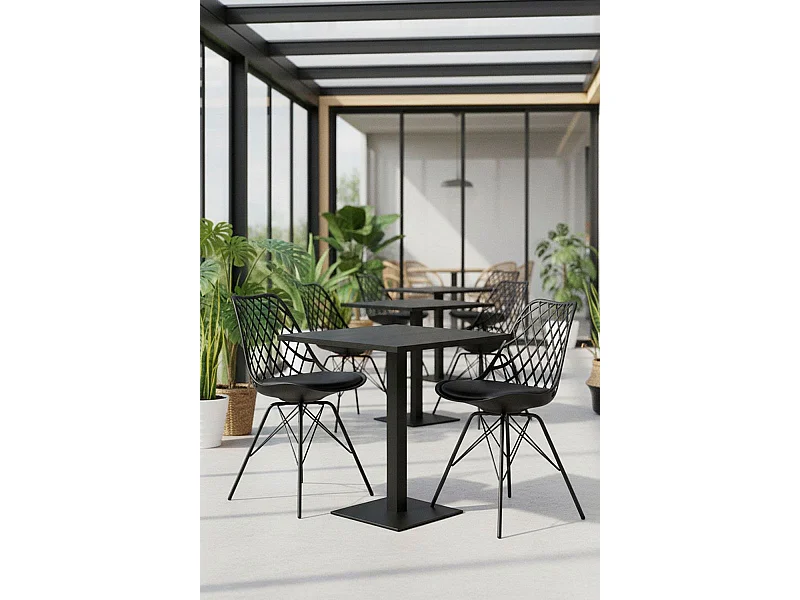 Mesas Bar - Mesa Kale 60cm - Negro
