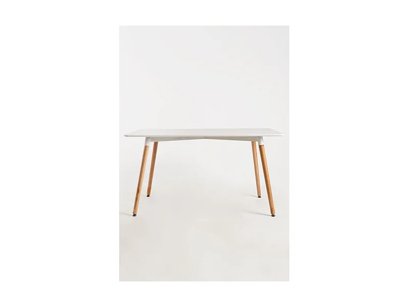 Estilo Nórdico - Mesa Tower Rectangular 140 x 80 cm - Blanco