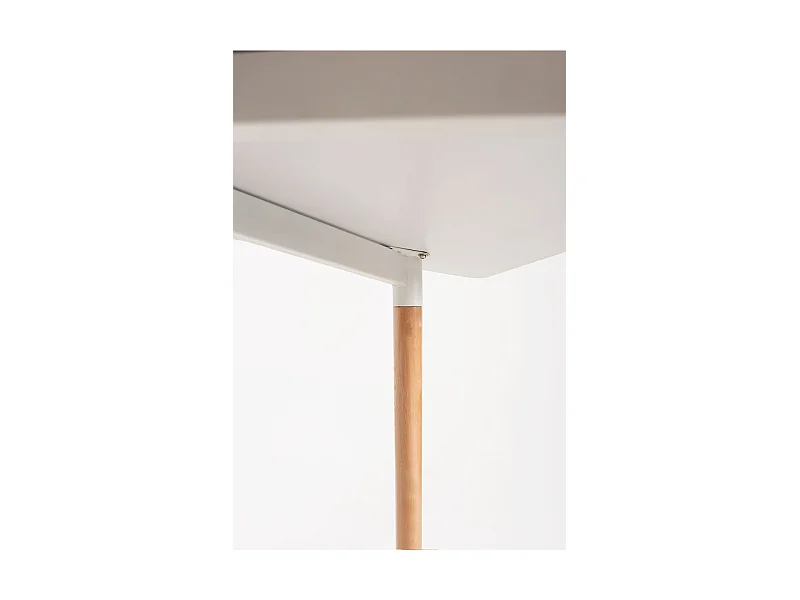 Estilo Nórdico - Mesa Tower Rectangular 140 x 80 cm - Blanco