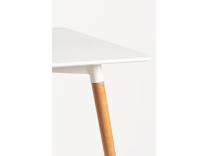 Estilo Nórdico - Mesa Tower Rectangular 140 x 80 cm - Blanco