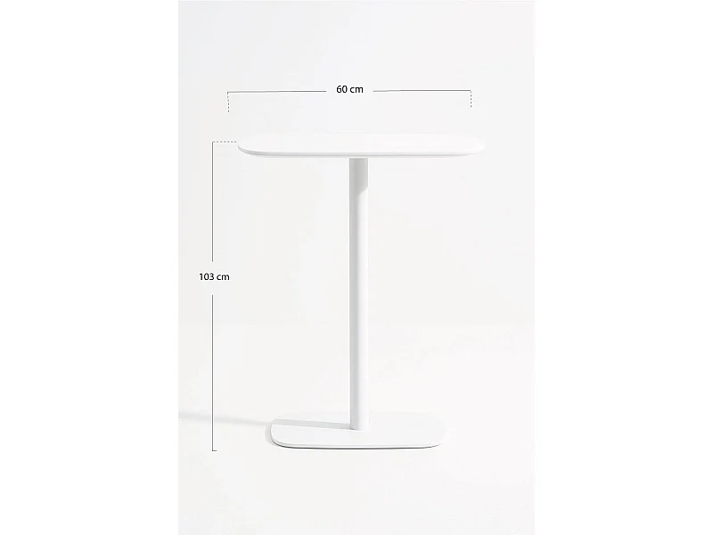 Mesas Altas - Mesa Alta Sunset 60 cm - Blanco