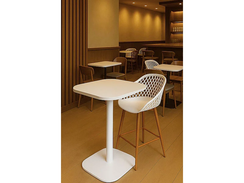 Mesas Altas - Mesa Alta Sunset 60 cm - Blanco