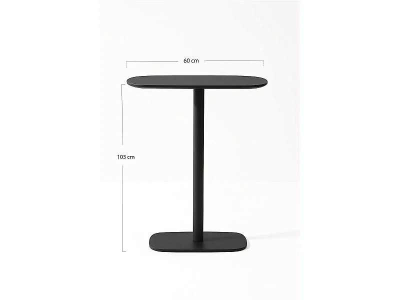 Mesas Altas - Mesa Alta Sunset 60 cm - Negro