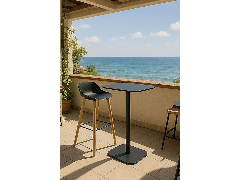 Mesas Altas - Mesa Alta Sunset 60 cm - Negro