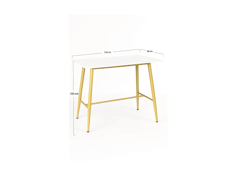 Mesas Bar - Mesa Yaguer - Blanco