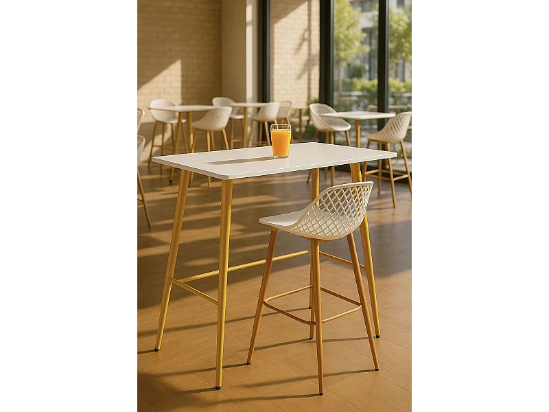 Mesas Bar - Mesa Yaguer - Blanco