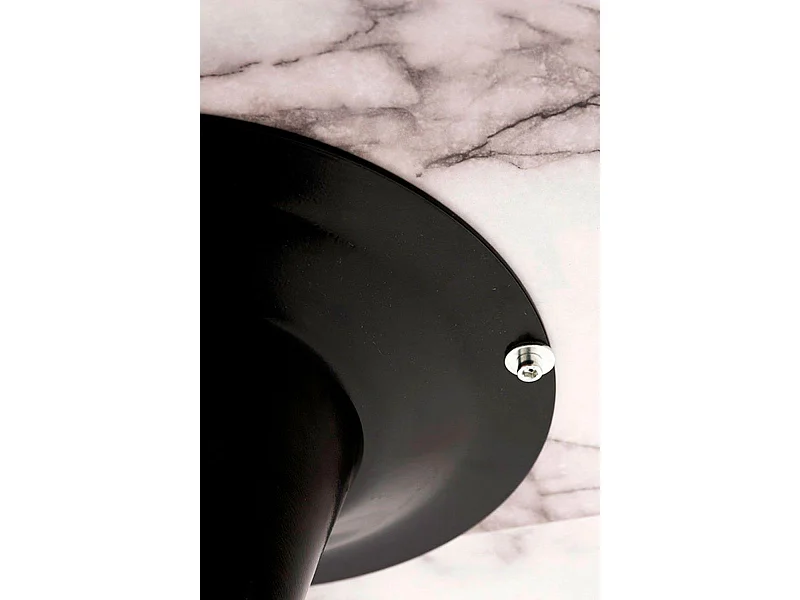 Estilo Nórdico - Mesa Kolio 80 cm Mármol - Negro