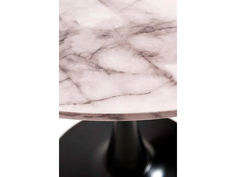 Estilo Nórdico - Mesa Kolio 80 cm Mármol - Negro