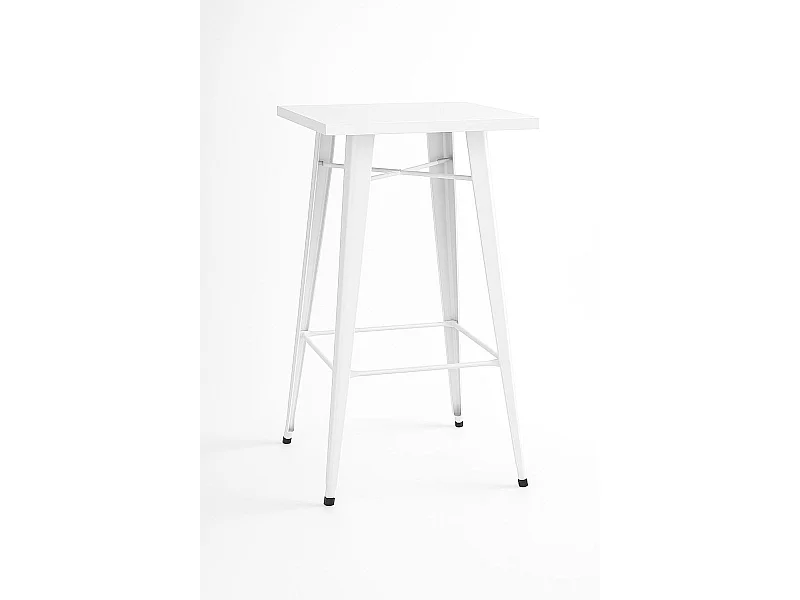 Mesas Bar - Mesa Torix Alta Cuadrada 60 cm - Blanco