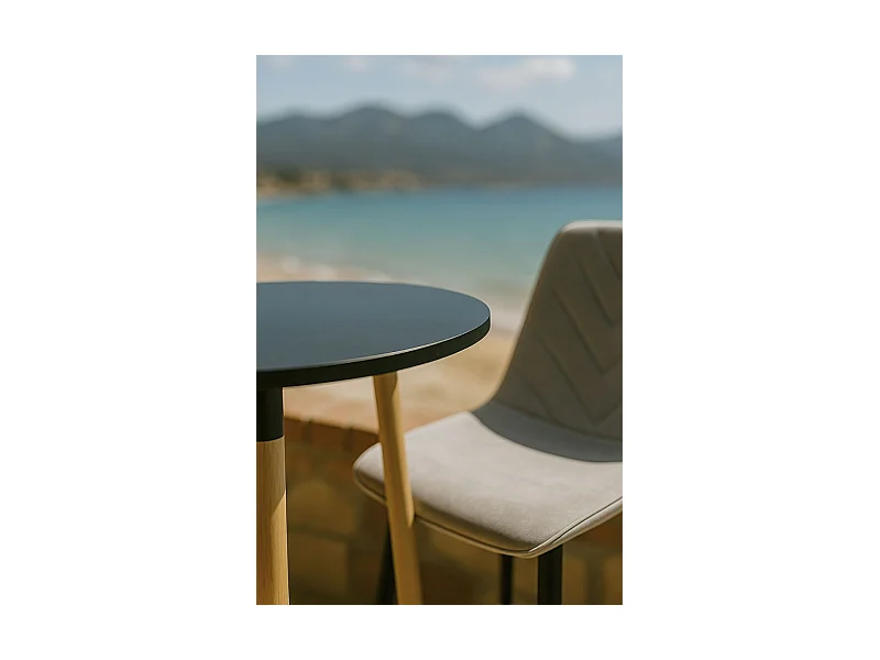 Mesas Altas - Mesa Tower Alta 60 cm - Negro