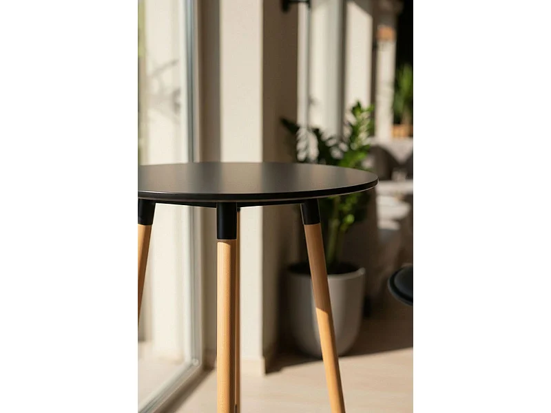 Mesas Altas - Mesa Tower Alta 60 cm - Negro