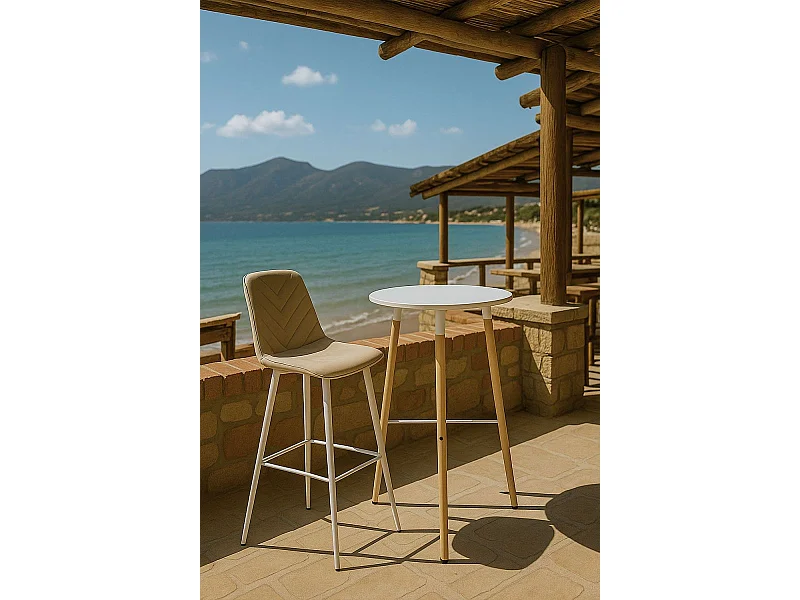 Mesas Altas - Mesa Tower Alta 60 cm - Blanco