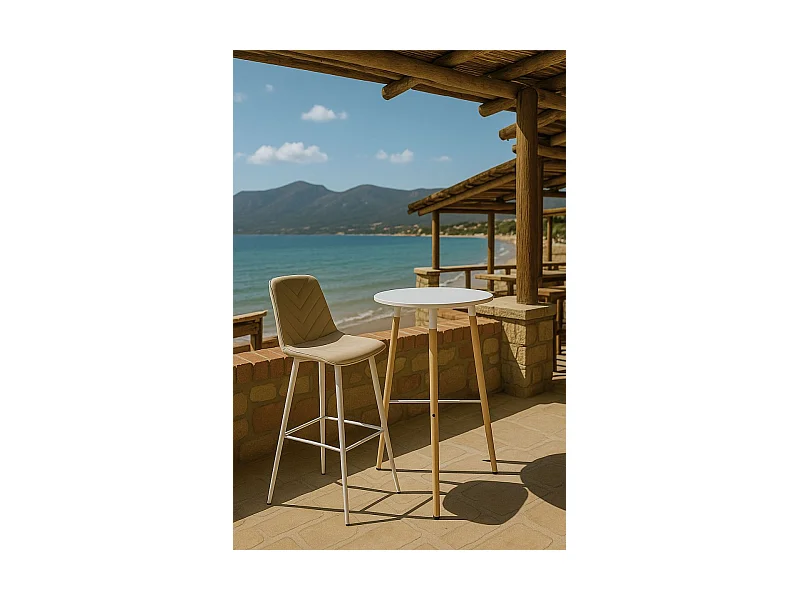 Mesas Altas - Mesa Tower Alta 60 cm - Blanco