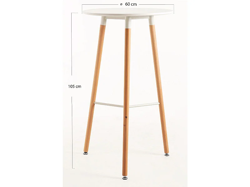 Mesas Altas - Mesa Tower Alta 60 cm - Blanco