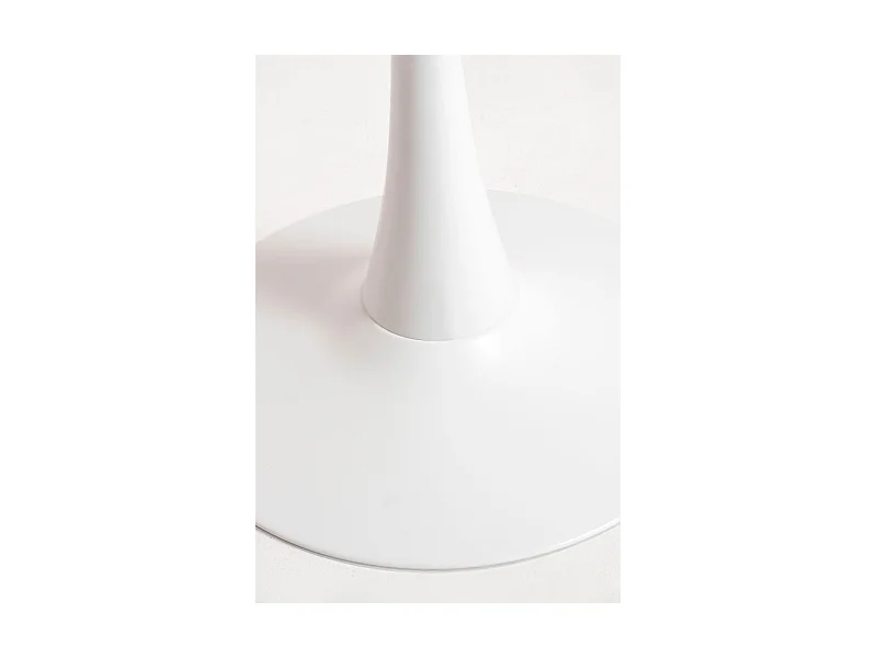 Estilo Nórdico - Mesa Kolio 80 cm Mármol - Blanco