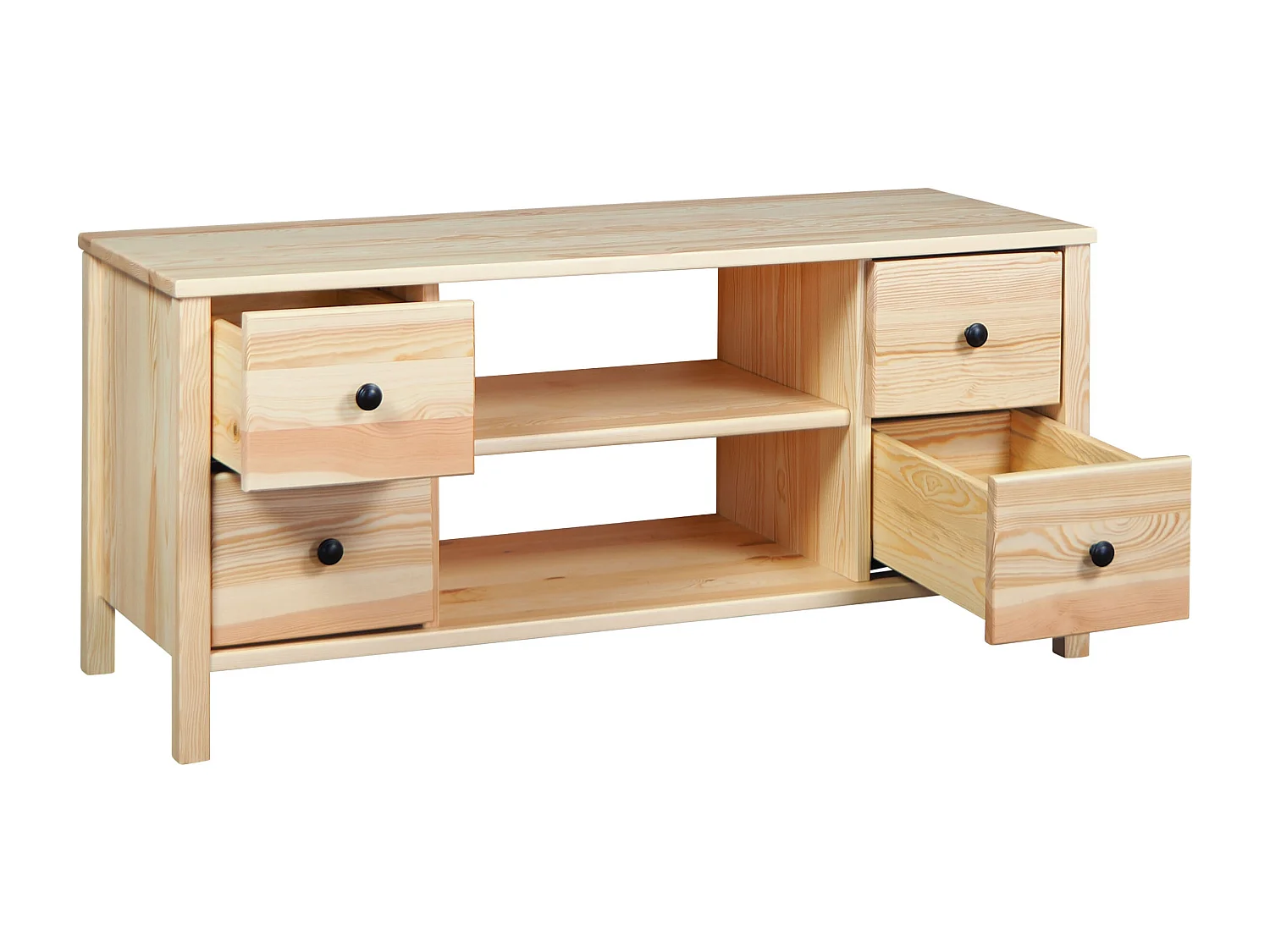 Szafka RTV Prestige 118 drewniana, kolor sosnowy