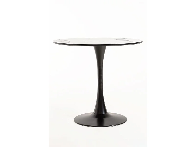 Mesas Comedor - Mesa Kolio 90 cm Mármol - Negro