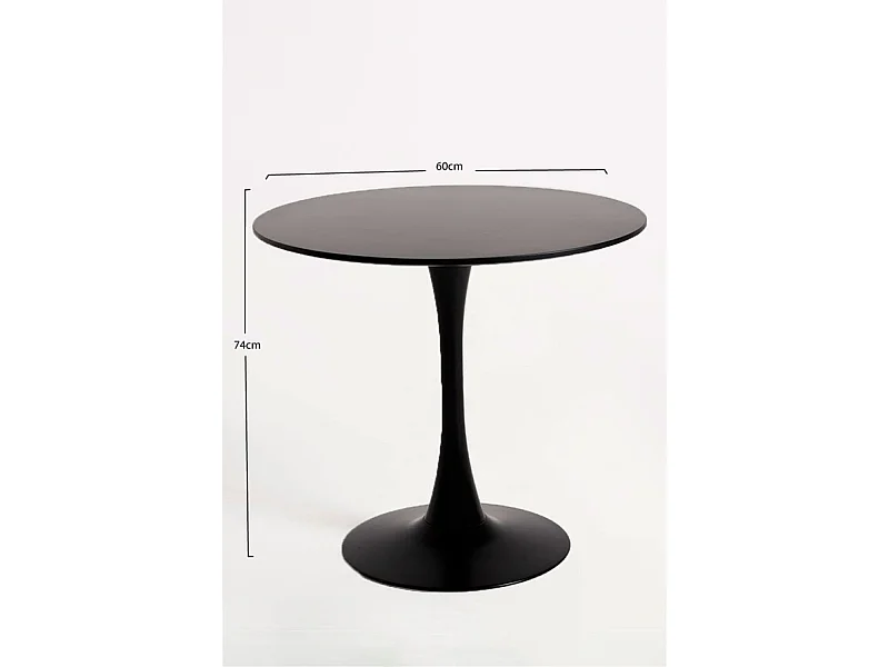 Mesas Comedor - Mesa Kolio 60 cm - Negro