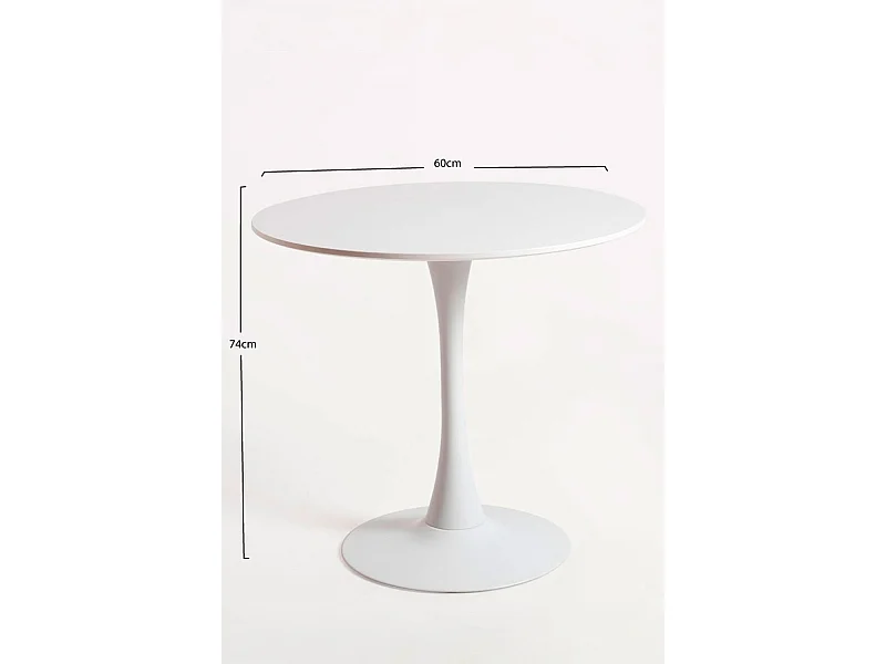 Mesas Comedor - Mesa Kolio 60 cm - Blanco