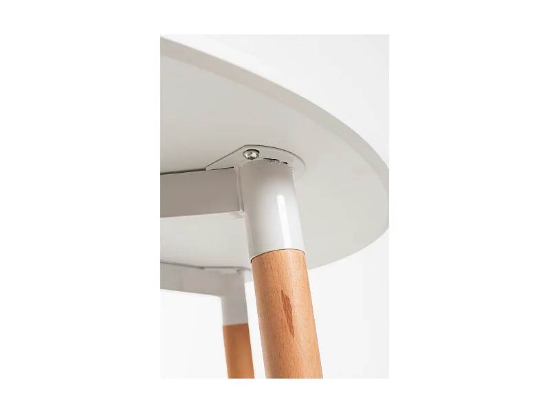 Estilo Nórdico - Mesa Tower Ovalada - Blanco