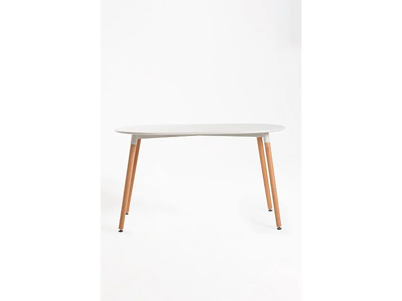 Estilo Nórdico - Mesa Tower Ovalada - Blanco