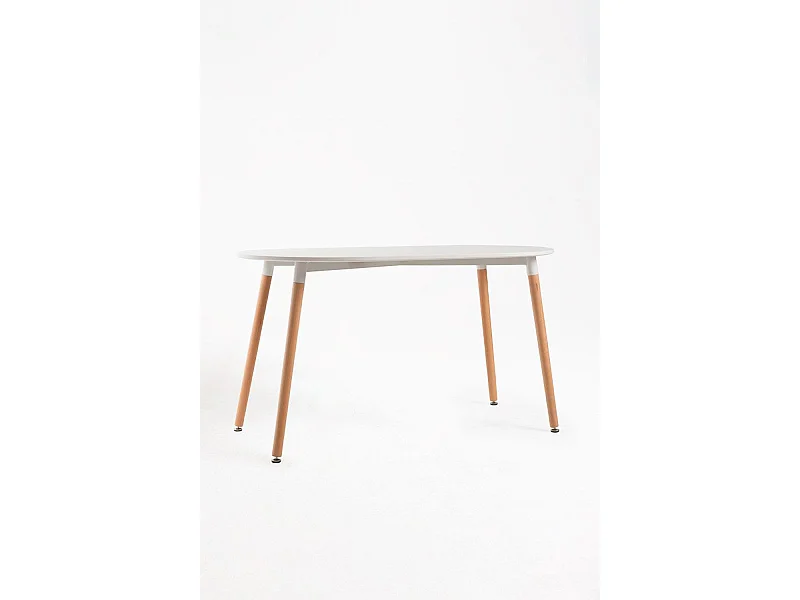 Estilo Nórdico - Mesa Tower Ovalada - Blanco