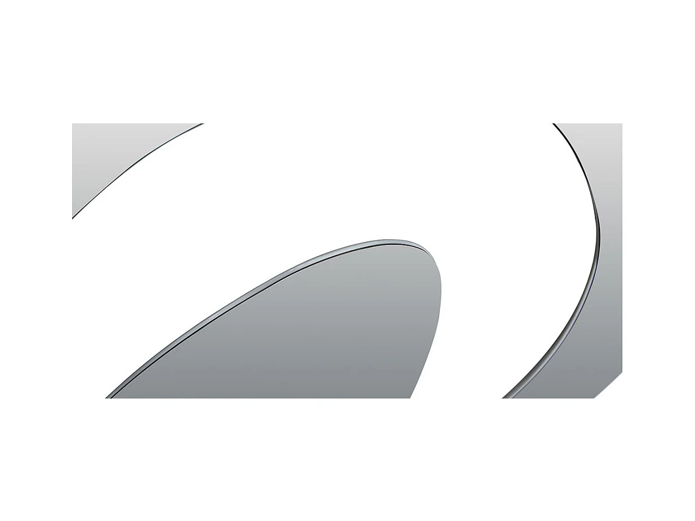 Miroir Design laqué UTOPIA - Blanc