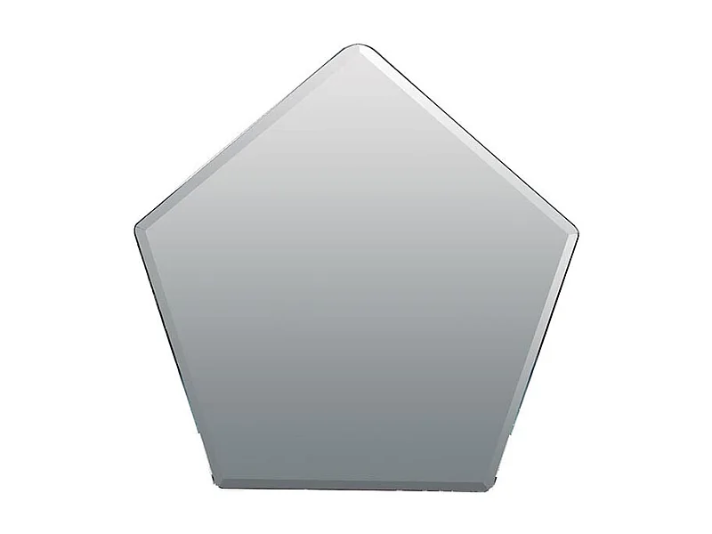 Miroir géométrique laqué PIX - Blanc