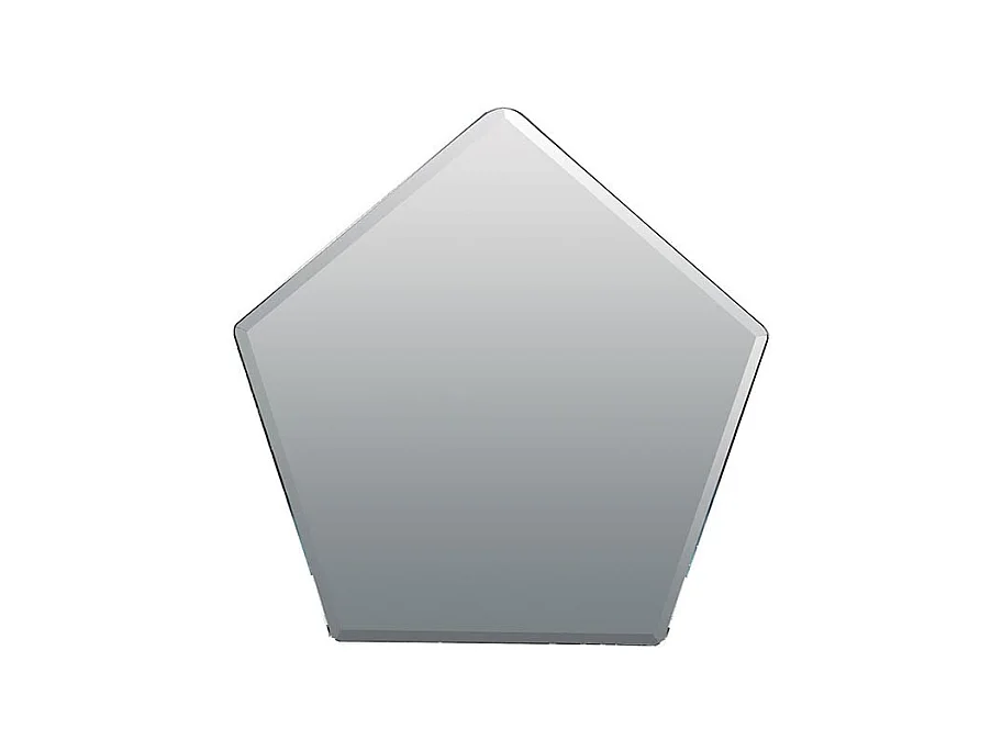 Miroir géométrique laqué PIX - Blanc