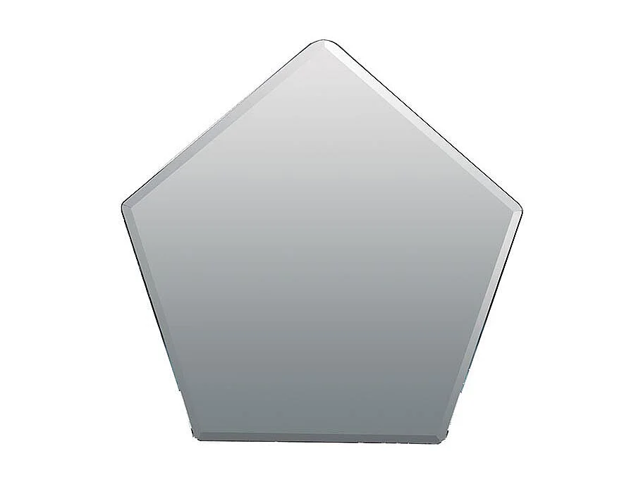Miroir géométrique laqué PIX - Blanc