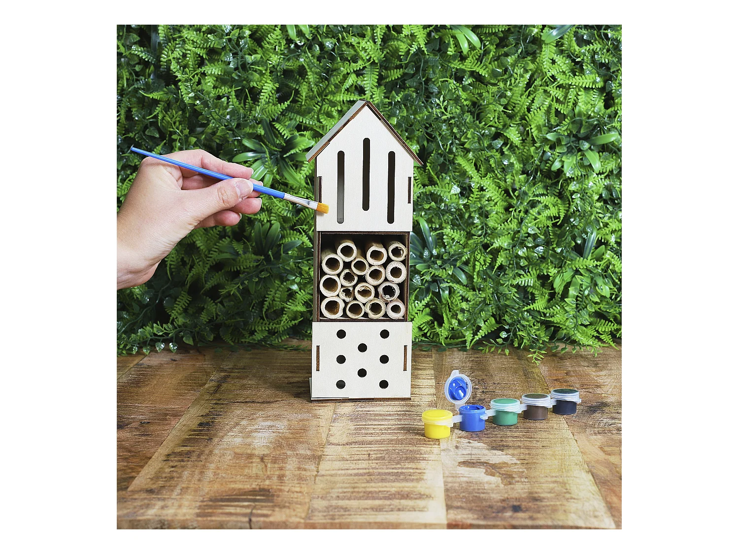 Maison A Insectes A Monter Soi Meme H23.5cm Marron